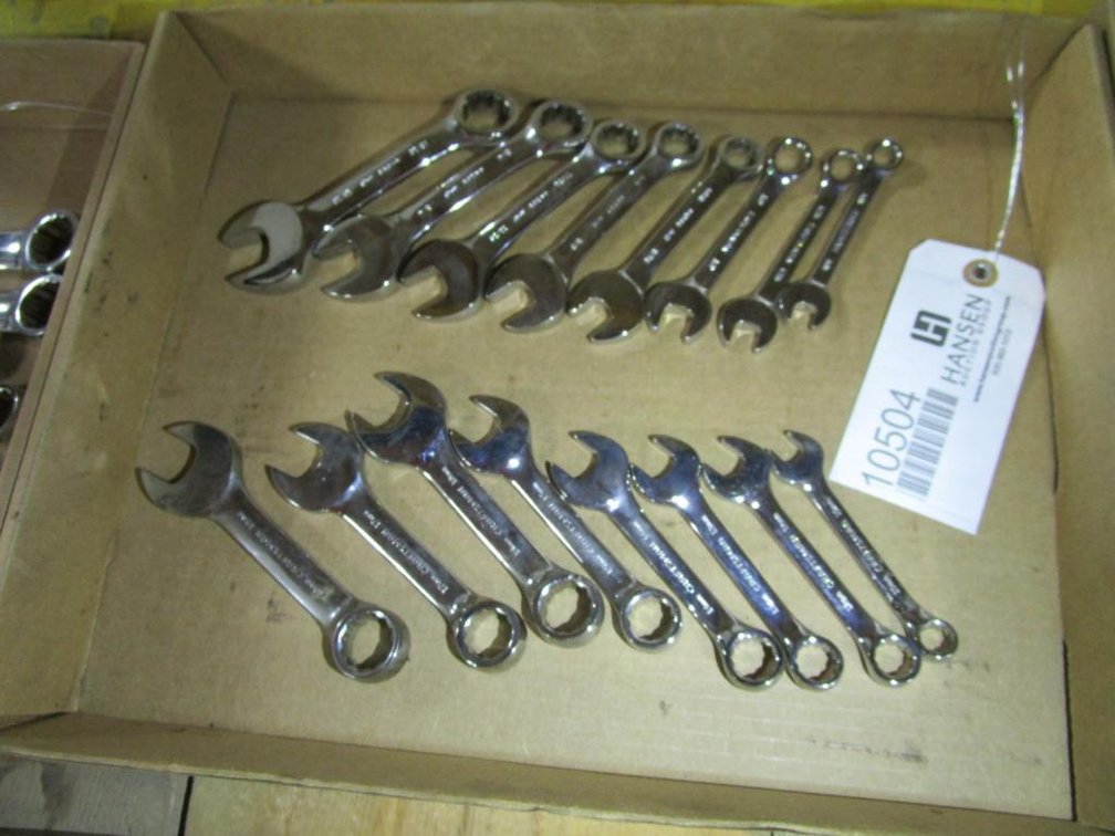 (16) Craftsman Stubby Wrenches, Some Metric and Some Standard