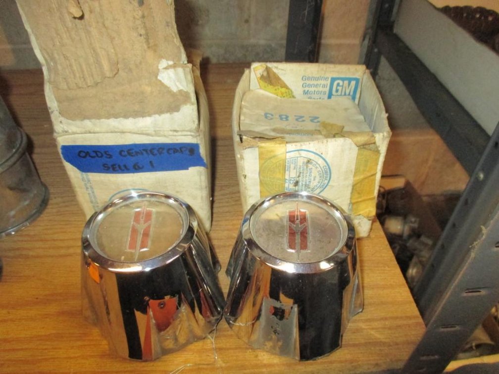 (2) Olds Center Caps