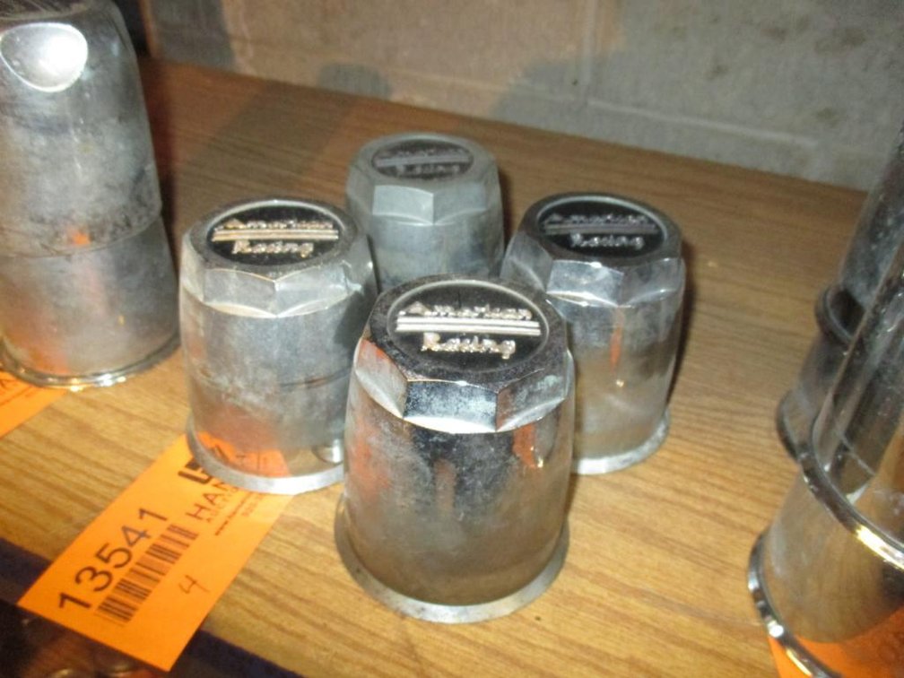 (4) American Racing Center Caps