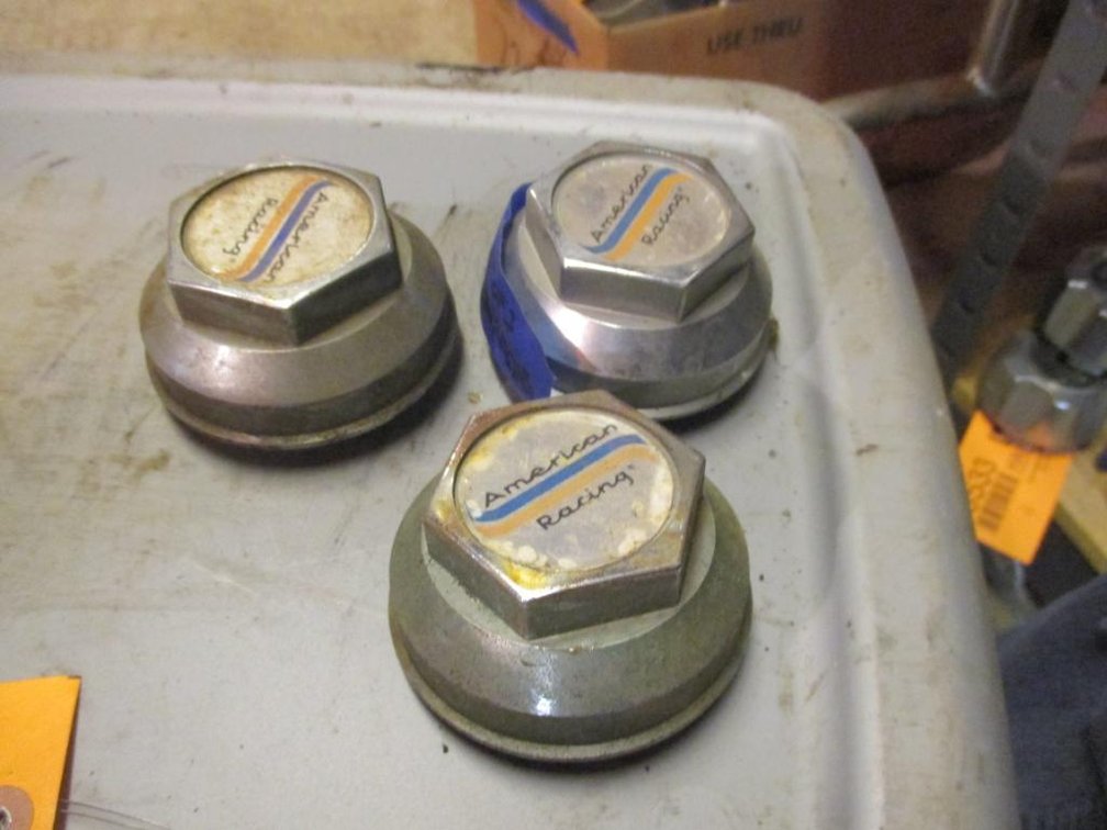 (3) American Racing Center Caps