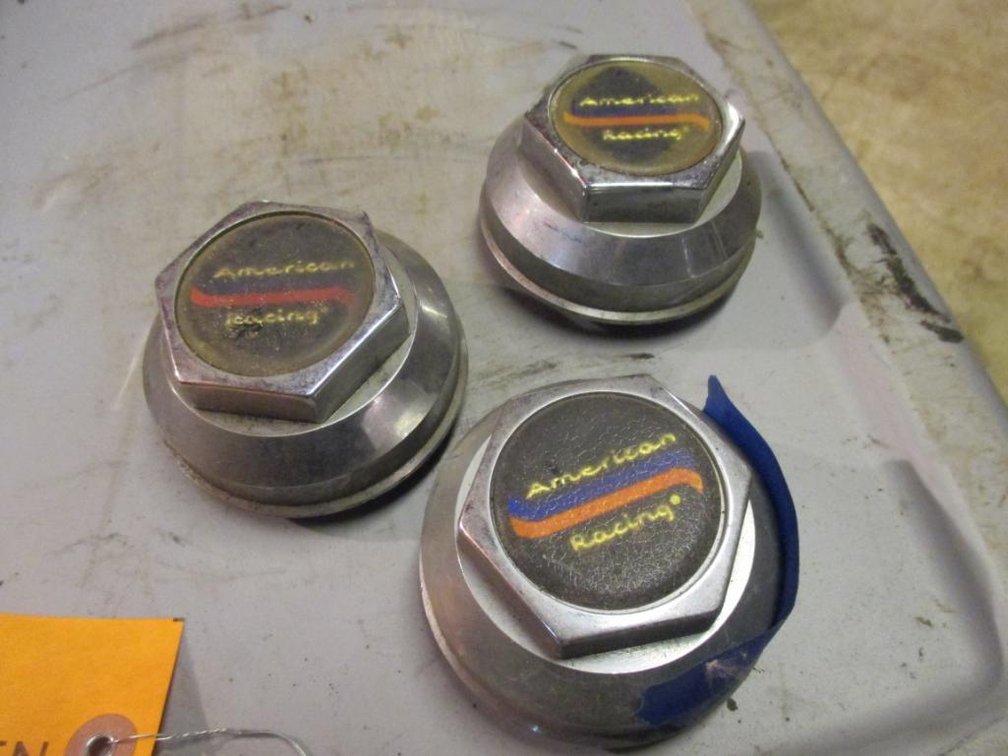 (3) American Racing Center Caps