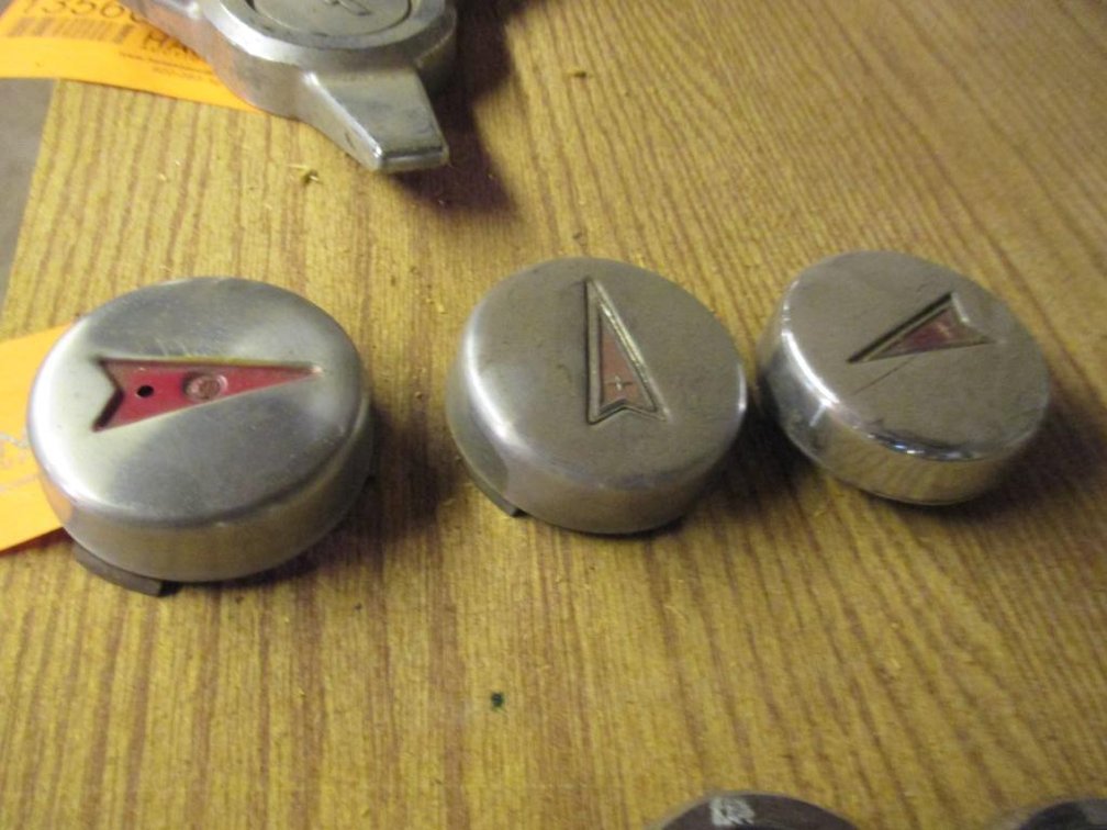 (3) Pontiac Center Caps