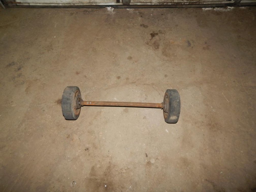 8 X 2in. Wheels & Axle 28in. Long Axle 20-1/8in. In Between Wheels   (OS)