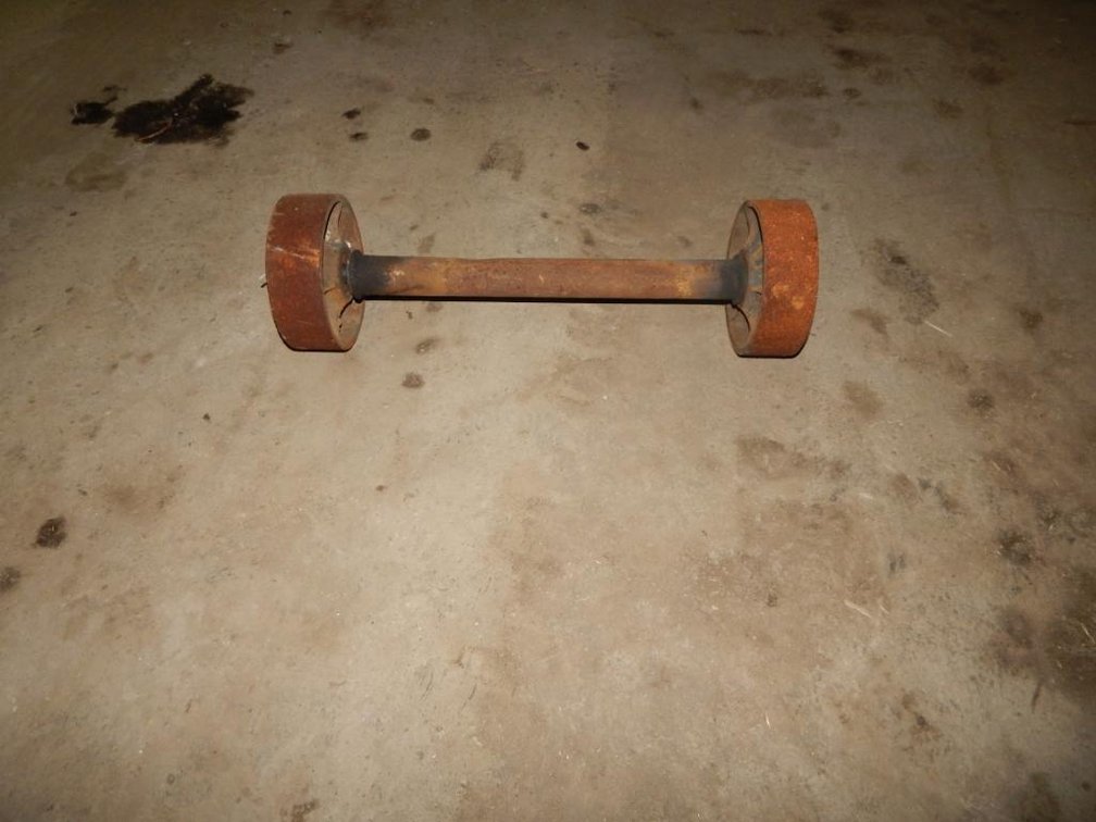 Heavy Duty 8 X 2-1/2in. Wheels & Axle 28in. Long Axle 20in. In Between Wheels (OS)