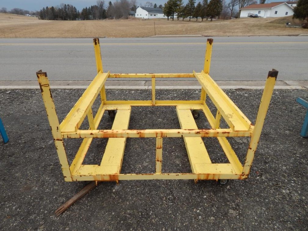 Heavy Duty Cart 49-1/8 X 49-1/8 X 35-1/8in. Over All Dimensions (2) 48-1/2 X 3-1/2in. Forklift Slots (OS)