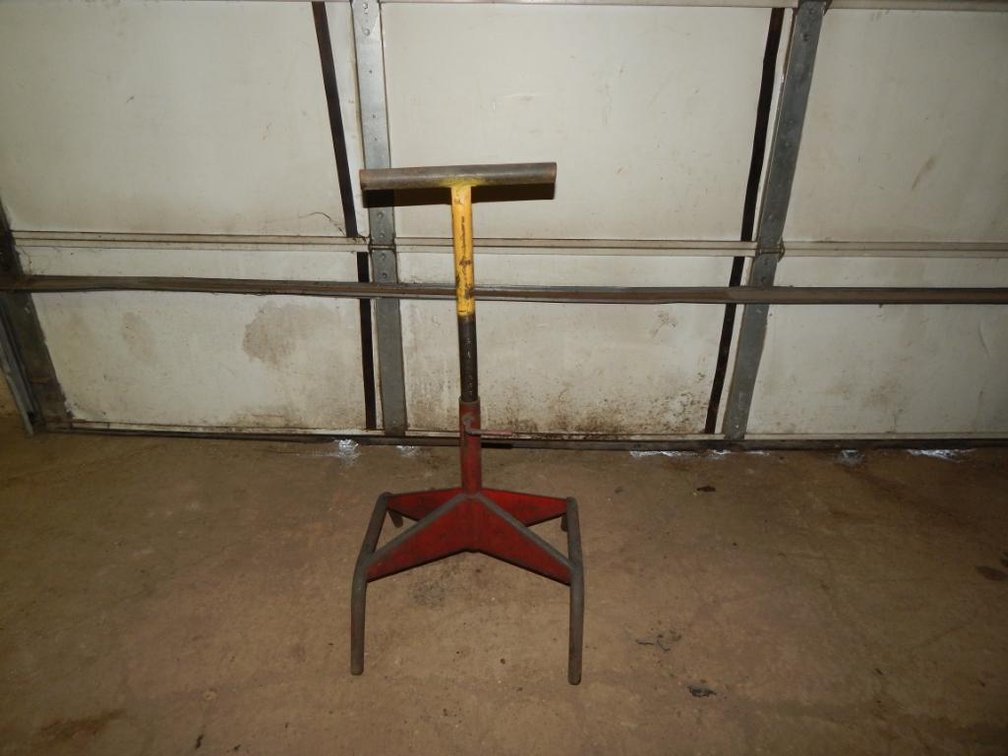 Adjustable Metal Stand 38in. Raised 23-1/2in. Lowered 1-1/4in. Diameter Top (OS)