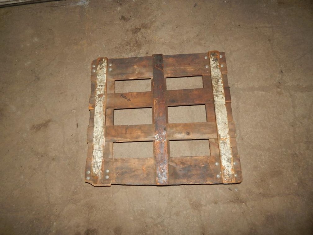 Wooden Dolly 32-1/4 X 29-5/8 X 6in. Outer Dimensions (OS)
