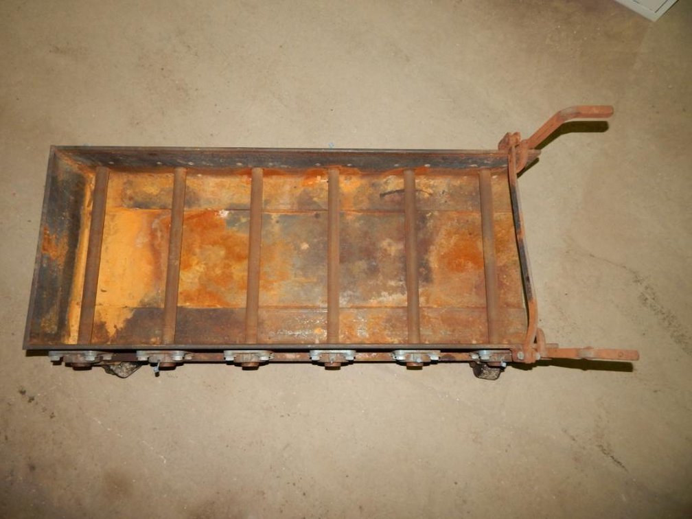 Battery Cart 43 X 18-5/8 X 15-7/8in. Outer Dimensions 37-1/4in. Long 15-1/4in. Wide 1in. Diameter Rollers (OS)