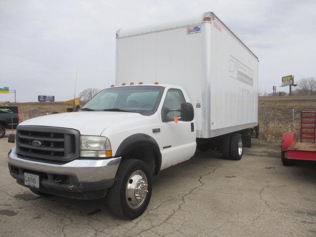 2002 Ford F550 XL Box Truck - VIN 1FDAF56FX2EC39200