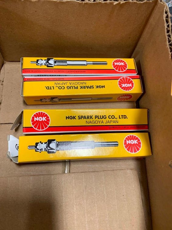 (4) New NGK Y-106V Glow Plugs  (CW)