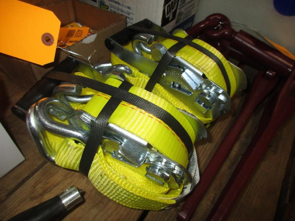 (2) New 2" x 27' Ratchet Straps  (CW)