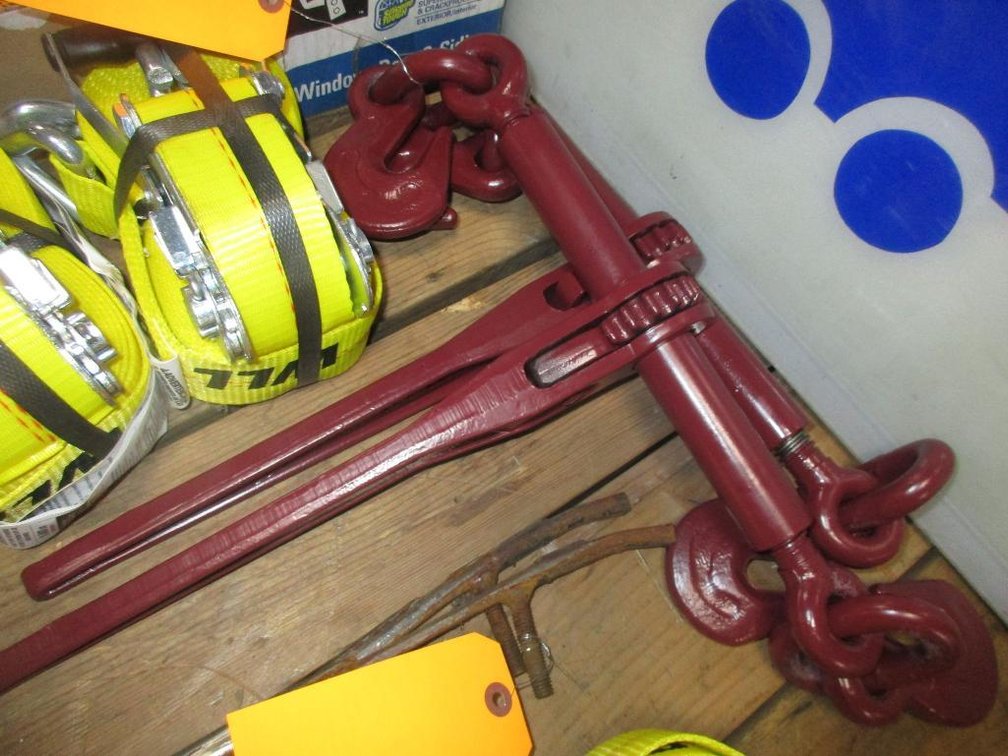 (2) New 3/8-1/2 Ratcheting Chain Binders  (CW)