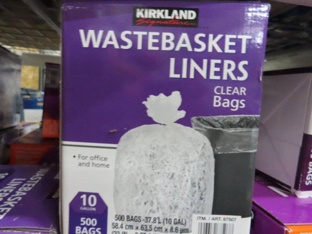 Kirkland Wastebasket Liners - Qty 3 boxes