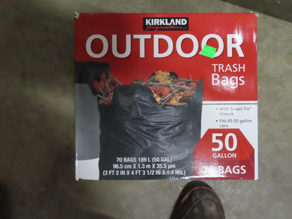 Kirkland Outdoor Trash Bags - Qty 2 boxes