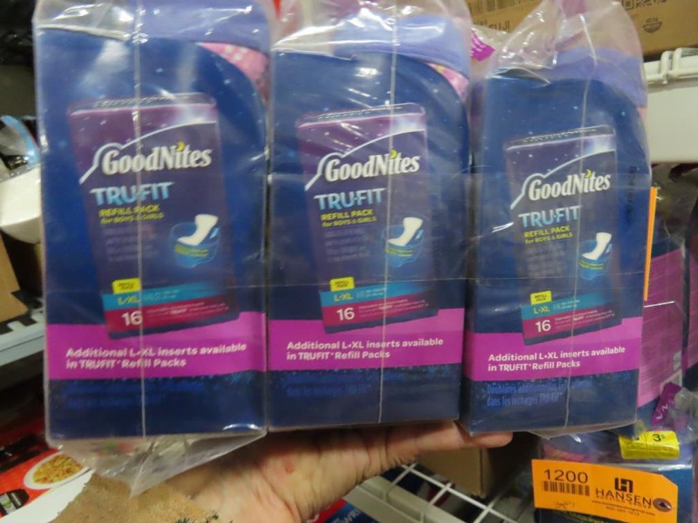 GoodNites Training Underwear (Girls L/XL) - Qty 3 starter packs