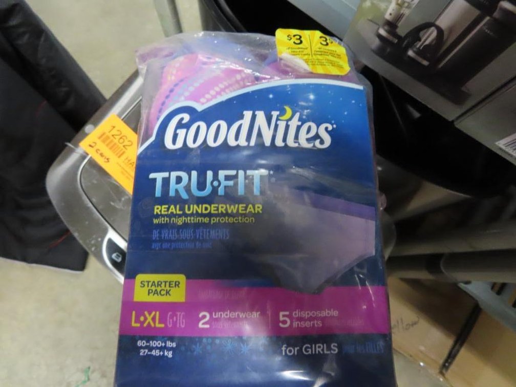 GoodNites Training Underwear (Girls L/XL) - Qty 3 starter packs