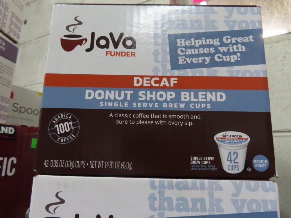Java Funder (Victor Allen) Coffee - Donut Shop Blend (DECAF) - 84 cups