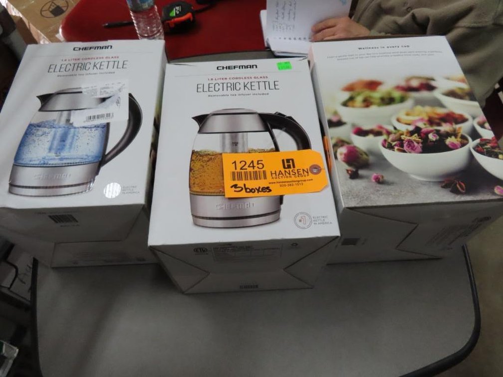 Chefman Electric Kettle - Qty 3