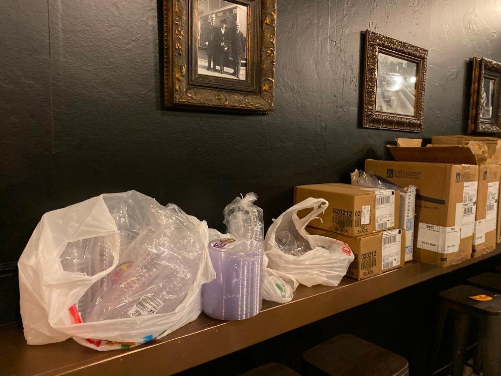 Mixed Lot Paper And Plastic Bar Restaurant Party Supplies
