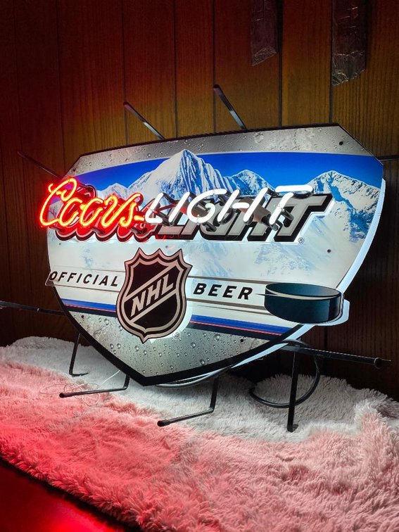 Coors Light NHL Neon Collectors Item Beer Sign