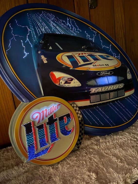 Miller Lite Nascar Collector Item Beer Lite Kurt Busch