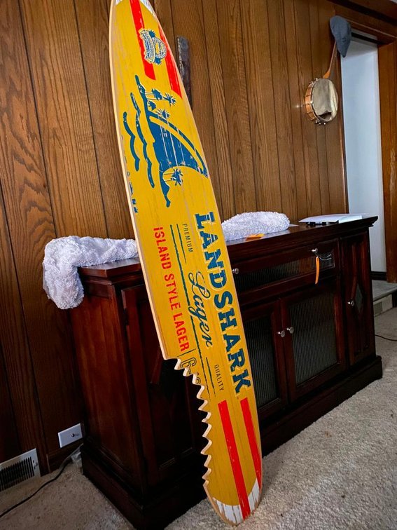 Landshark Beer Surfboard Collectors Item Wall Art