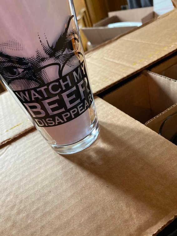 Case Of (24) Brand New Pint Beer Glasses