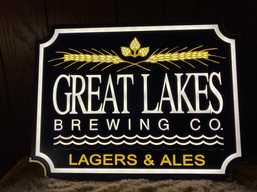 Great Lakes Brewing Large LED Beer Sign Collector Item
