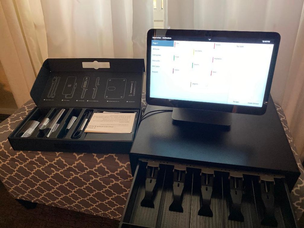 Square Cash Register W Drawer