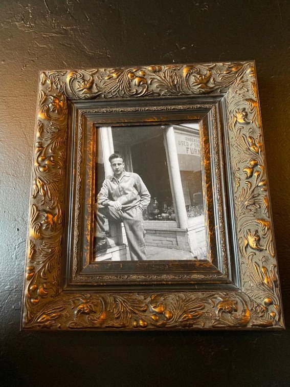 Medium Size Historic Man Building Photo Print In Ornate Heavy Frame