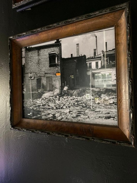 Medium Size Historic Nicollete Square Photo Print In Ornate Heavy Frame