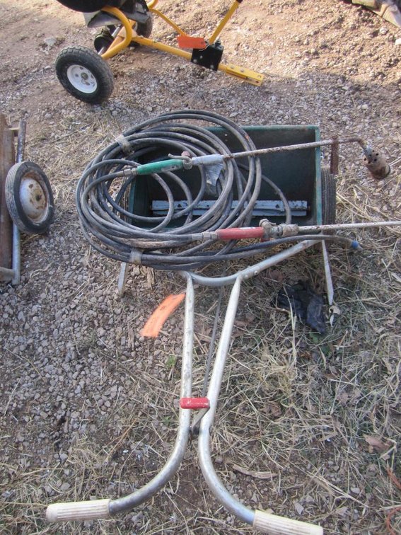 Montgomery Ward Spreader and (2) Propane Torch Wands (O)