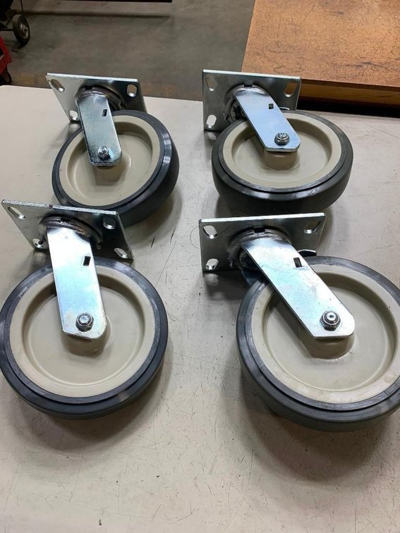 (4) Vulcan 8" x 2" Heavy Duty Casters (T18)