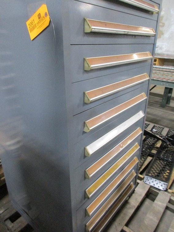 12 Drawer Stanley Vidmar Roller Drawer Cabinet  (  F  )