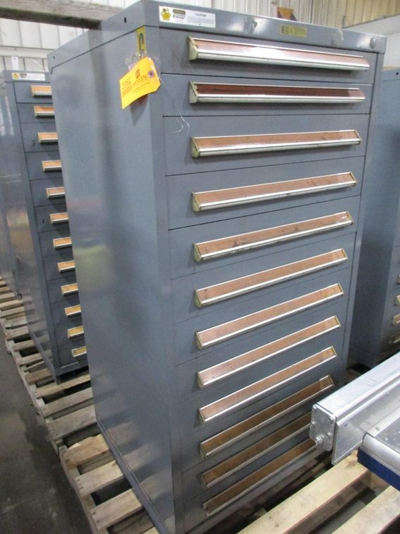 12 Drawer Stanley Vidmar Roller Drawer Cabinet  (  F  )
