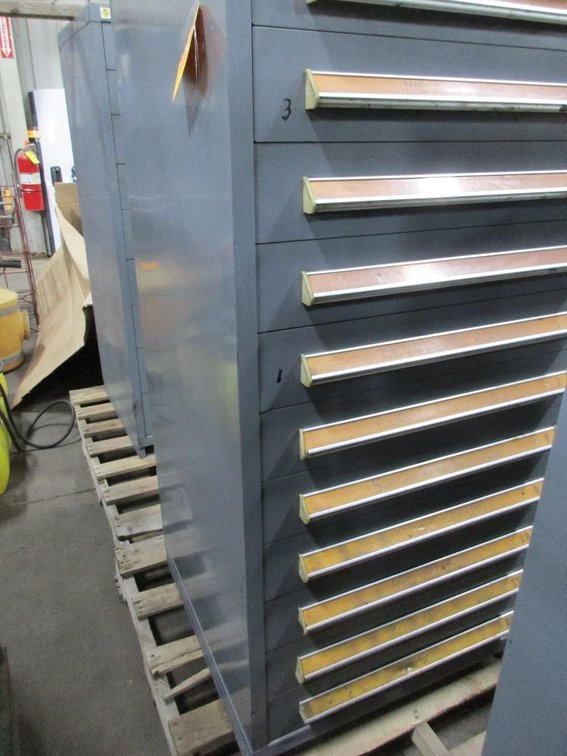 12 Drawer Stanley Vidmar Roller Drawer Cabinet  (  F  )
