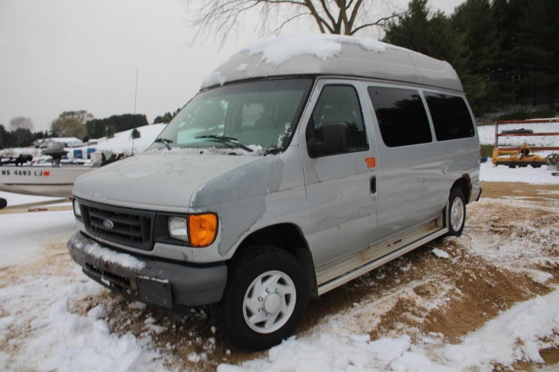 2007 FORD E150 XL LIFT VAN, VIN# 1FMNE11WX7DA01378