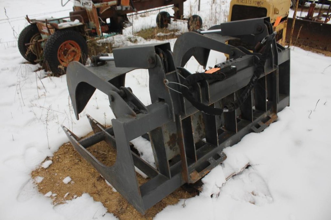 SKID STEER MOUNT 72" SKELETON GRAPPLE BUCKET