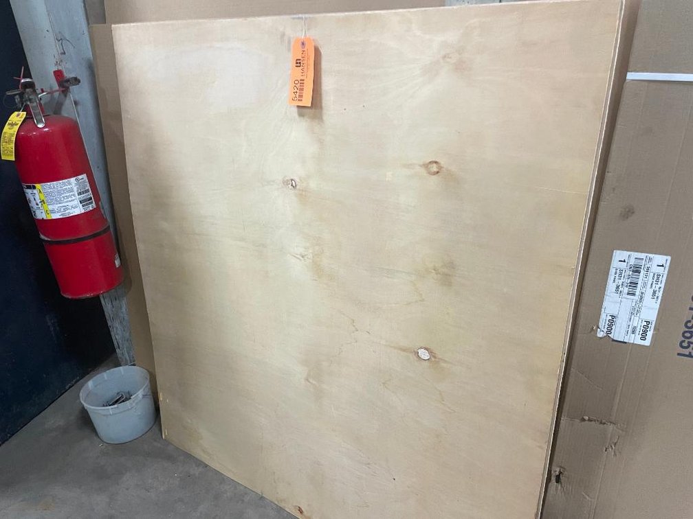 (2) Laminated Piece of Plywood (F)
