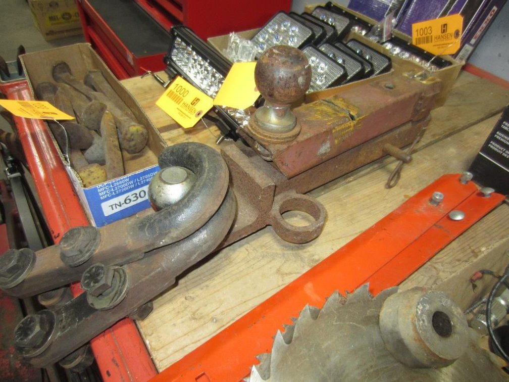 (2) Trailer Hitches and (2) Forged Tow Hooks (CW)