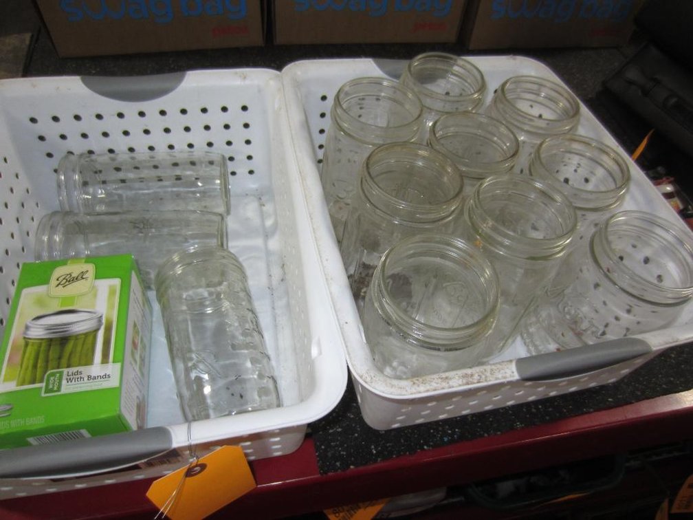 (2) Boxes Canning Jars and Lids (T16)