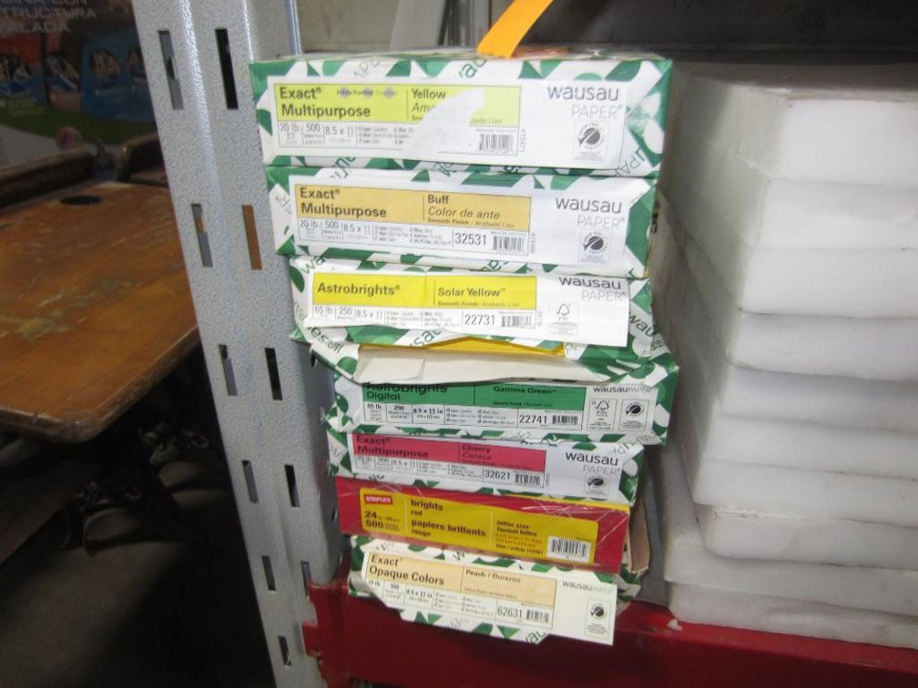 Lot of (7) Reams of Assorted Color Paper (D)