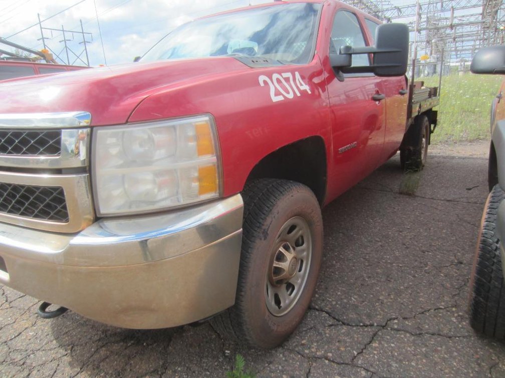 2012 GM 3500HD 2x4 Crew Cab Gas Truck, VIN 1GB4CZCG4CF228350-Does Not Run