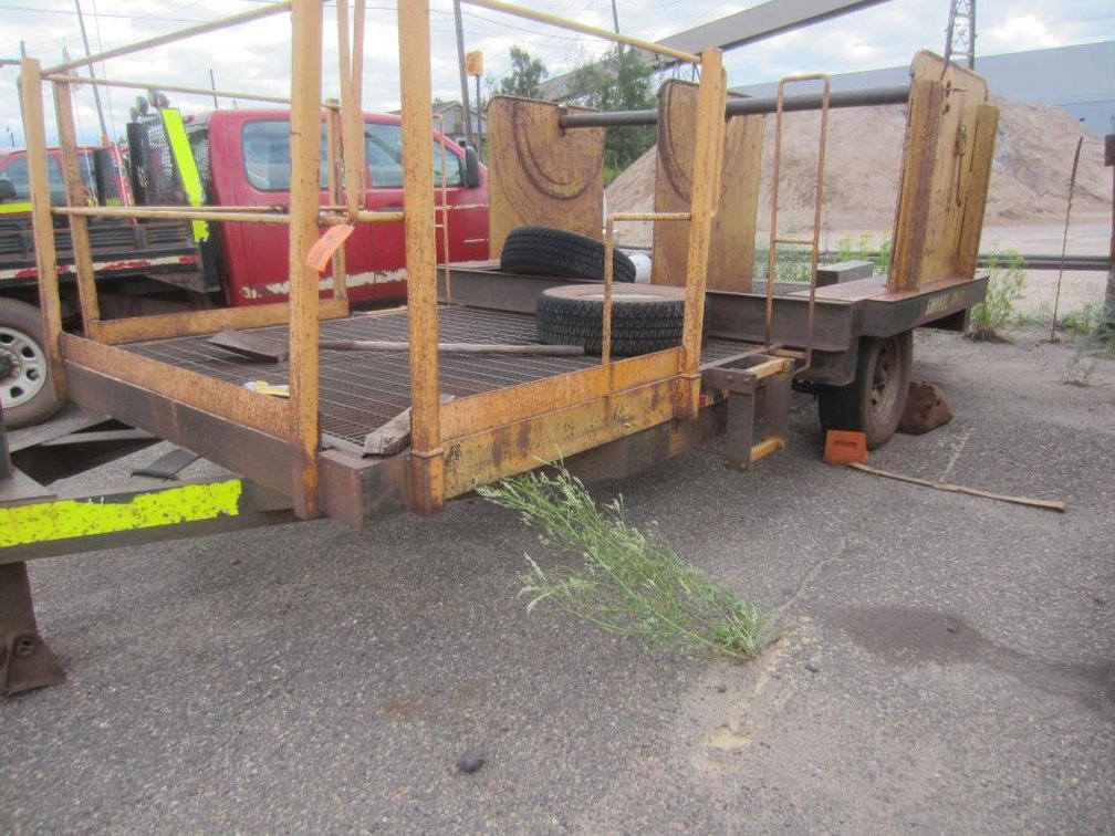 16 Ft x 82in Steel Bed Cable Real Trailer-TITLE???, VIN??