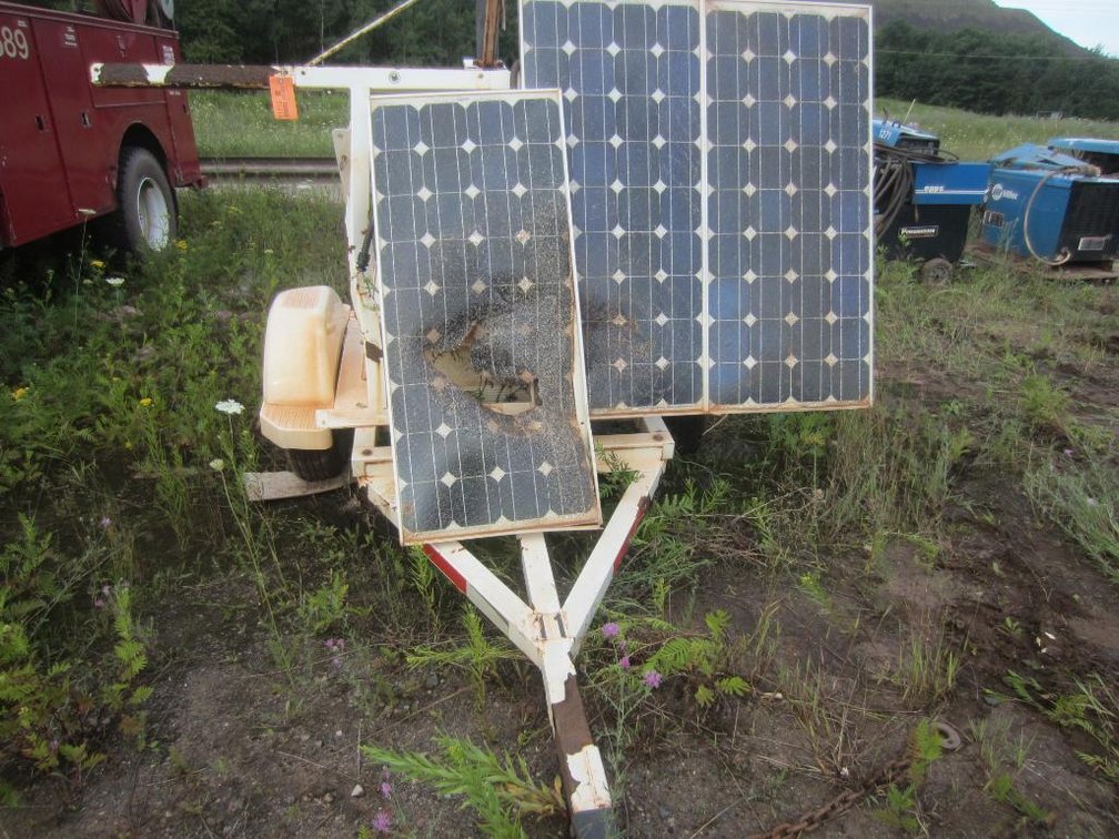 Trailer with Solar Panels