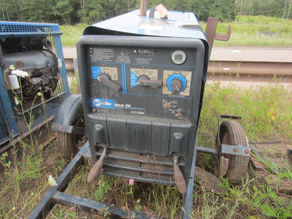 Miller Bobcat 250 Welder Generator on Trailer - Needs Work