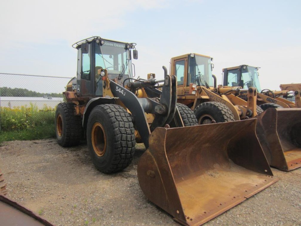 2006 John Deere 544J, Hours Show 3963, Bucket 8'2x4', Pro ID DW544JZ604338, (Marathon, WI)