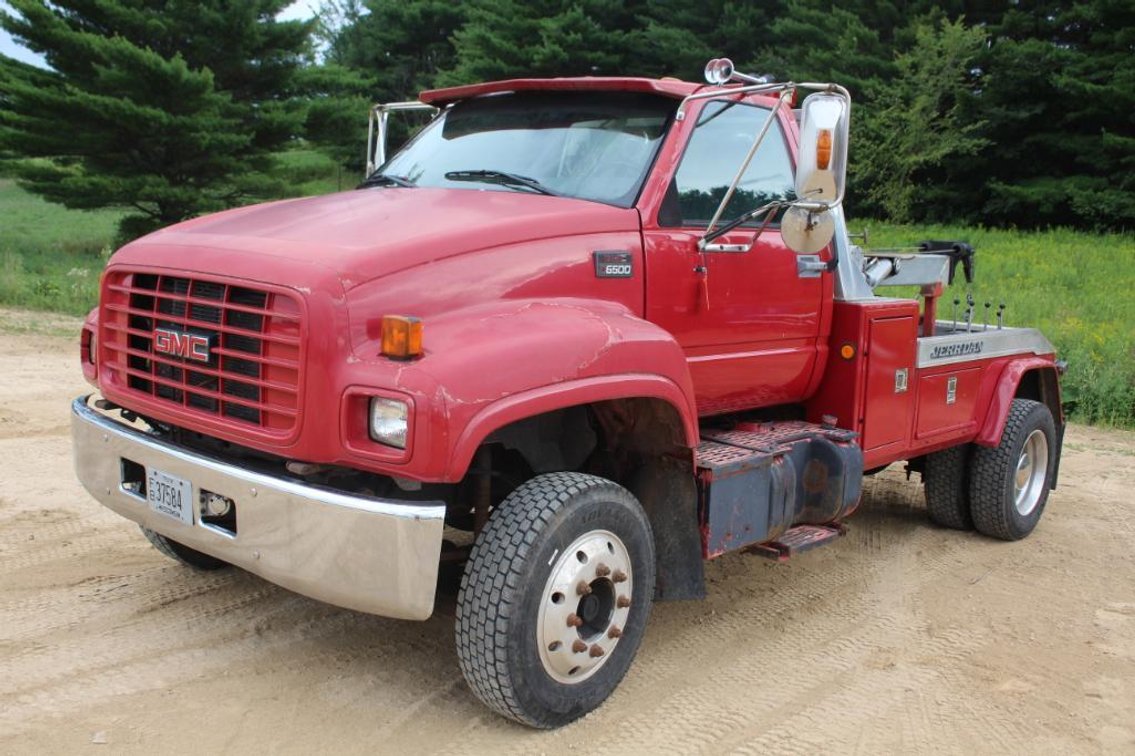 2000 GMC C6500 JERR-DAN DIESEL TOW TRUCK VIN# 1GDJ6H1C5YJ517080 (Downing, WI)