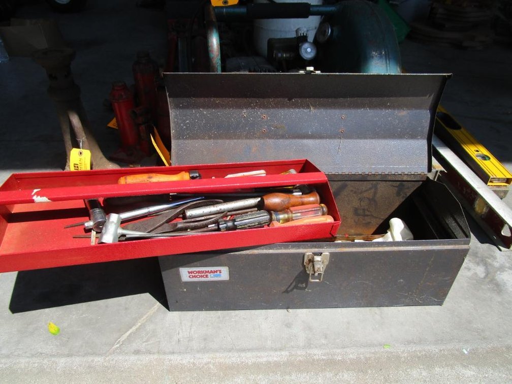 Metal Tool Box - Contents Included