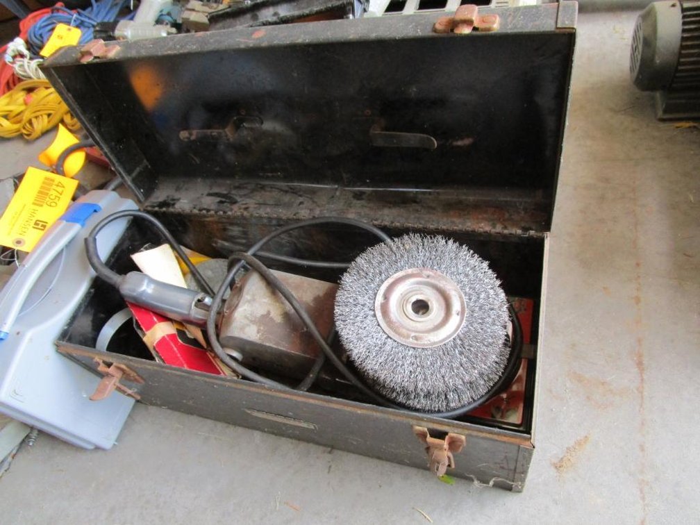 20" Metal Toolbox - Craftsman Grinder - Grinding Wheels